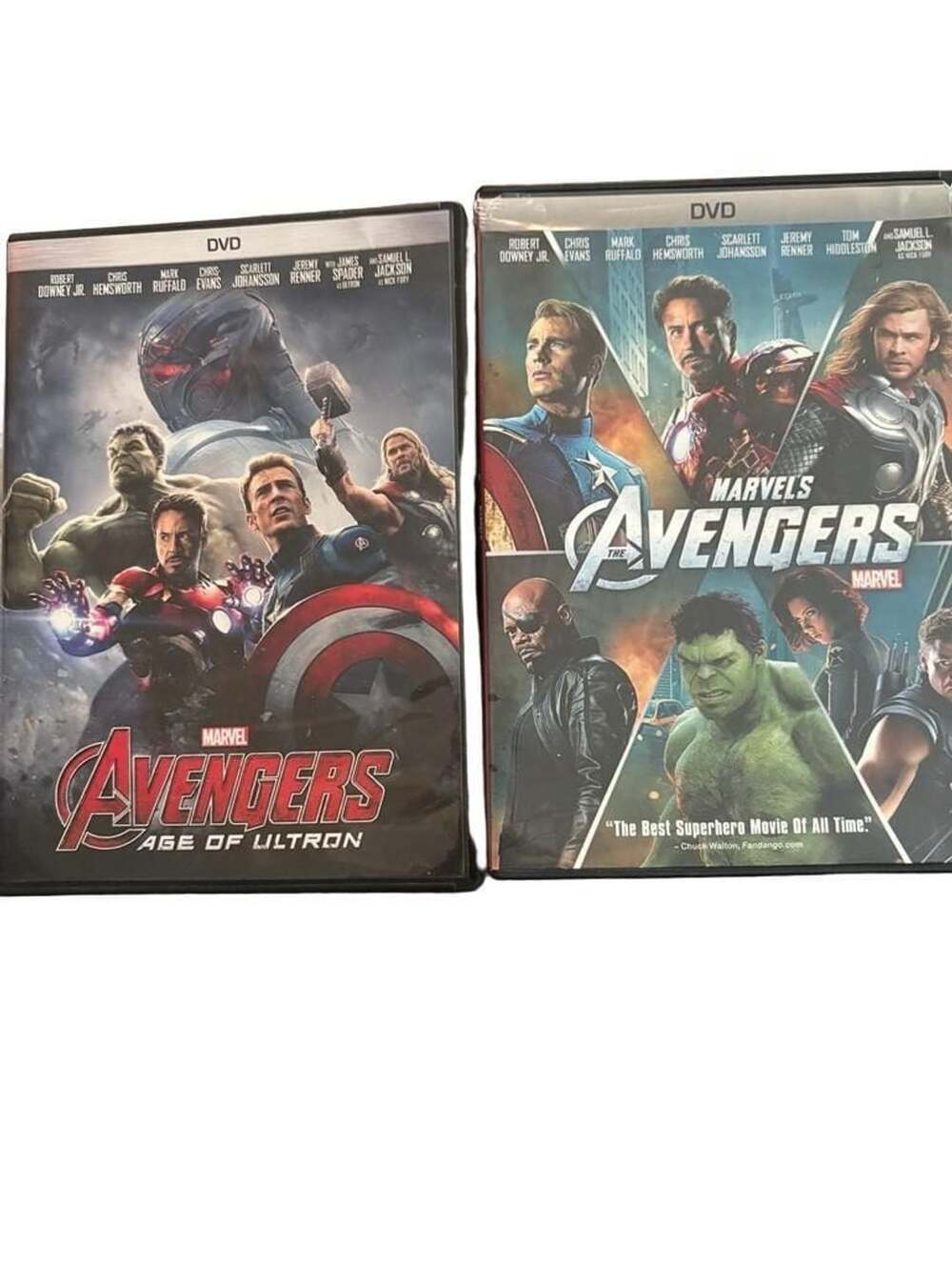 Marvel's Avengers & Age Of Ultron DVD Lot 2-Movie Collection